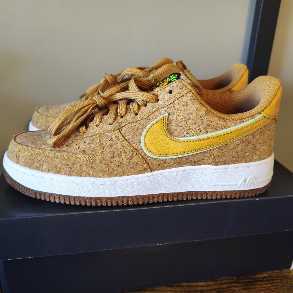 NEW Nike Air Force 1 Low Happy Pineapple "CORK" Sz 8.5‎ New In Box DJ2536-900